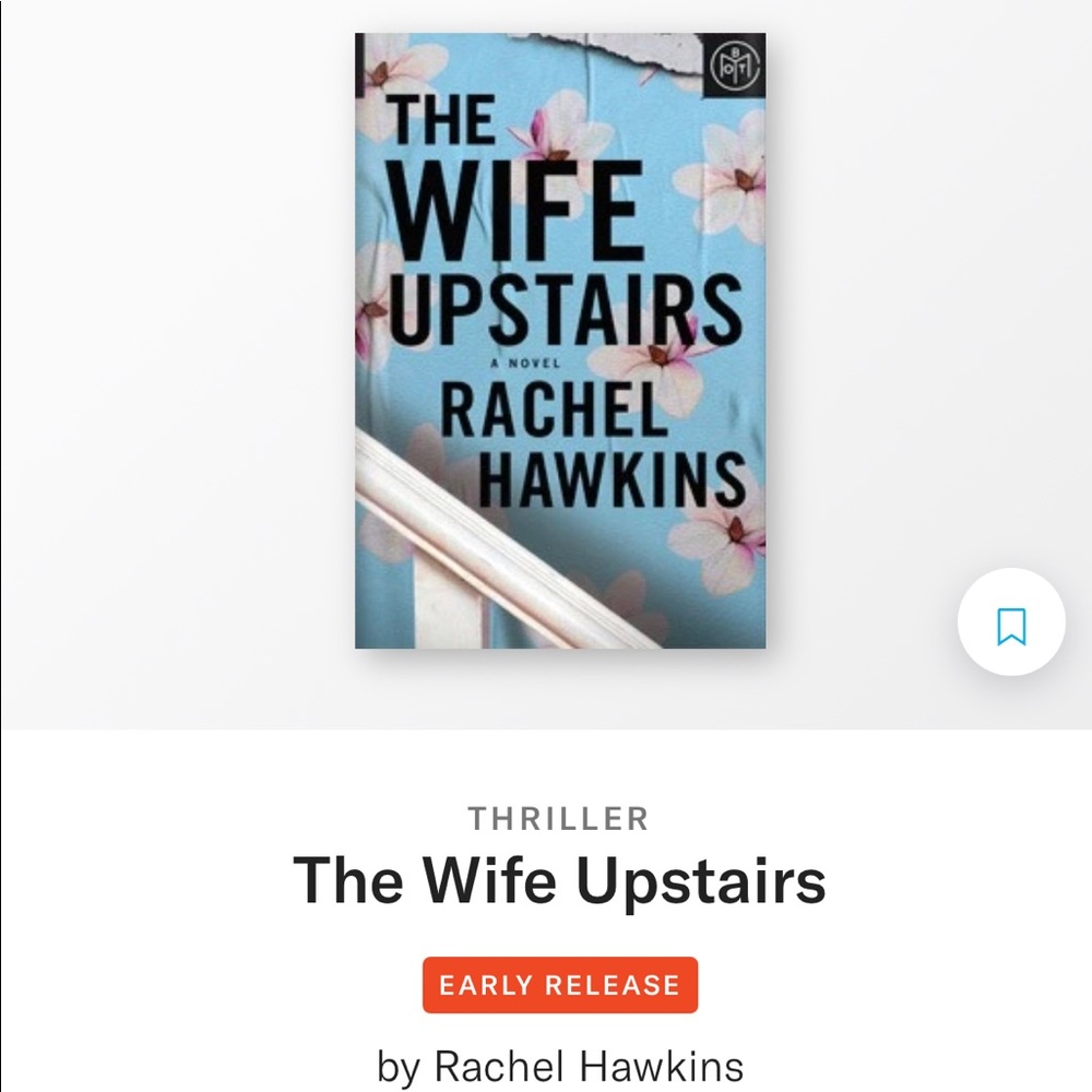 BOTM The Wife Upstairs by Rachel Hawkins